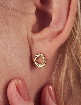 Russian Ring stud earrings
